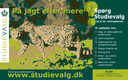 GO-CARD reklamekort for www.studievalg.dk